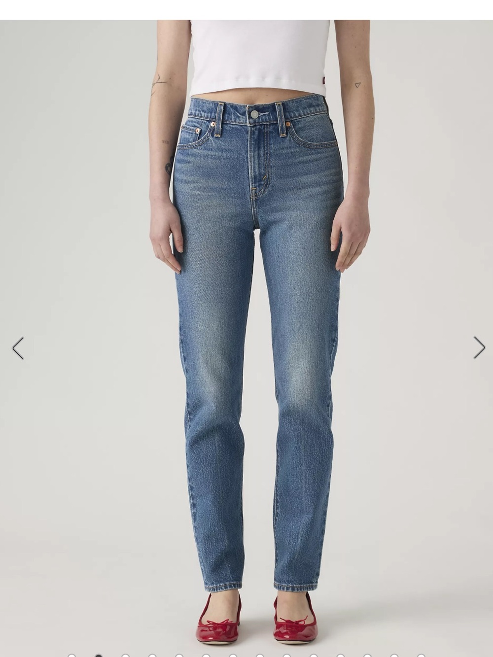 Levi's Light Blue Wedgie Slim Jeans